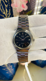 HMT Tariq Para Shock 17 Jewels Black Dial Mechanical Hand winding Men's Wrist Watch