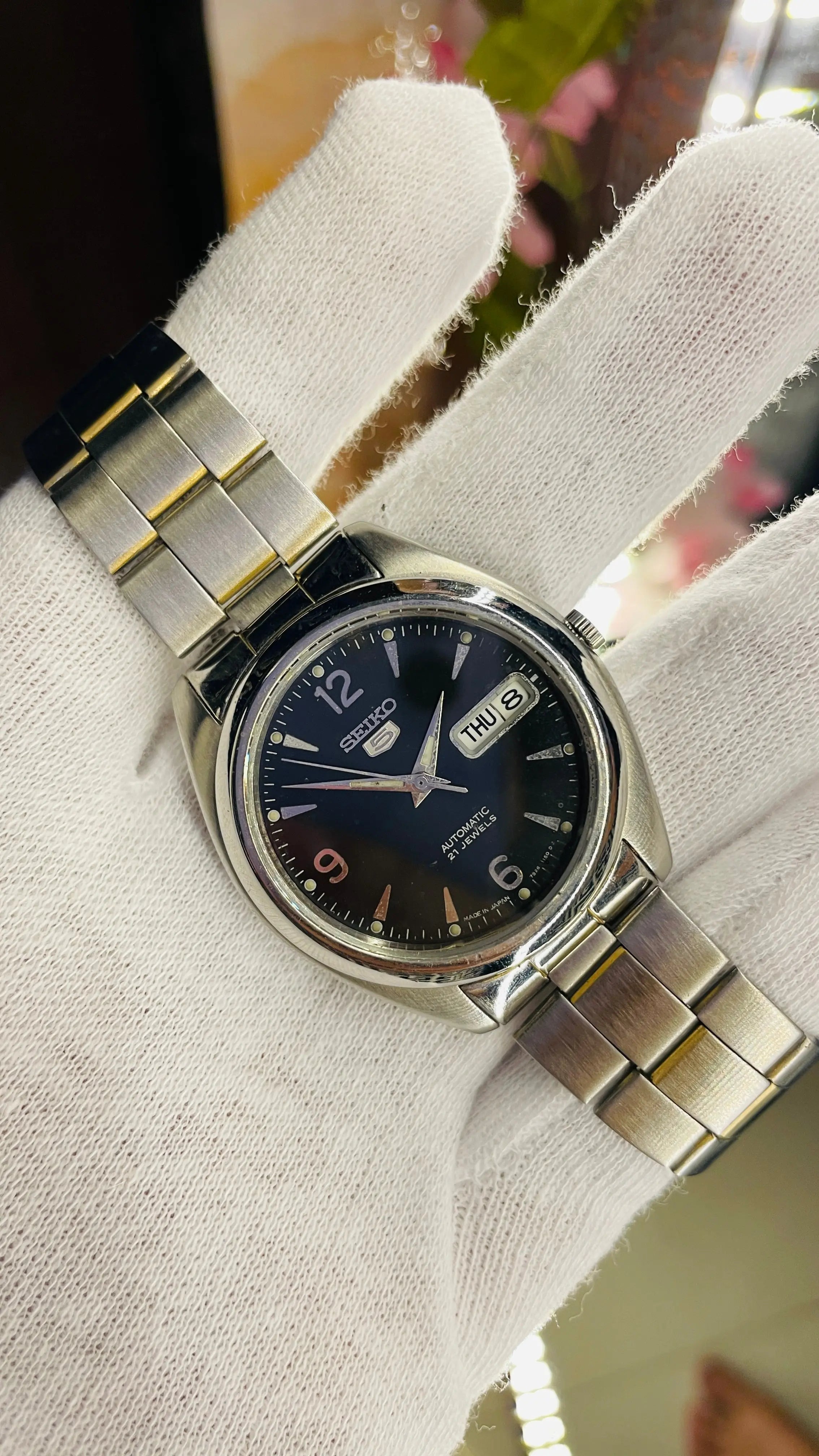 Super Rare) 1983 Seiko 5 Automatic 7S26-0440 Skeleton Vintage Watch