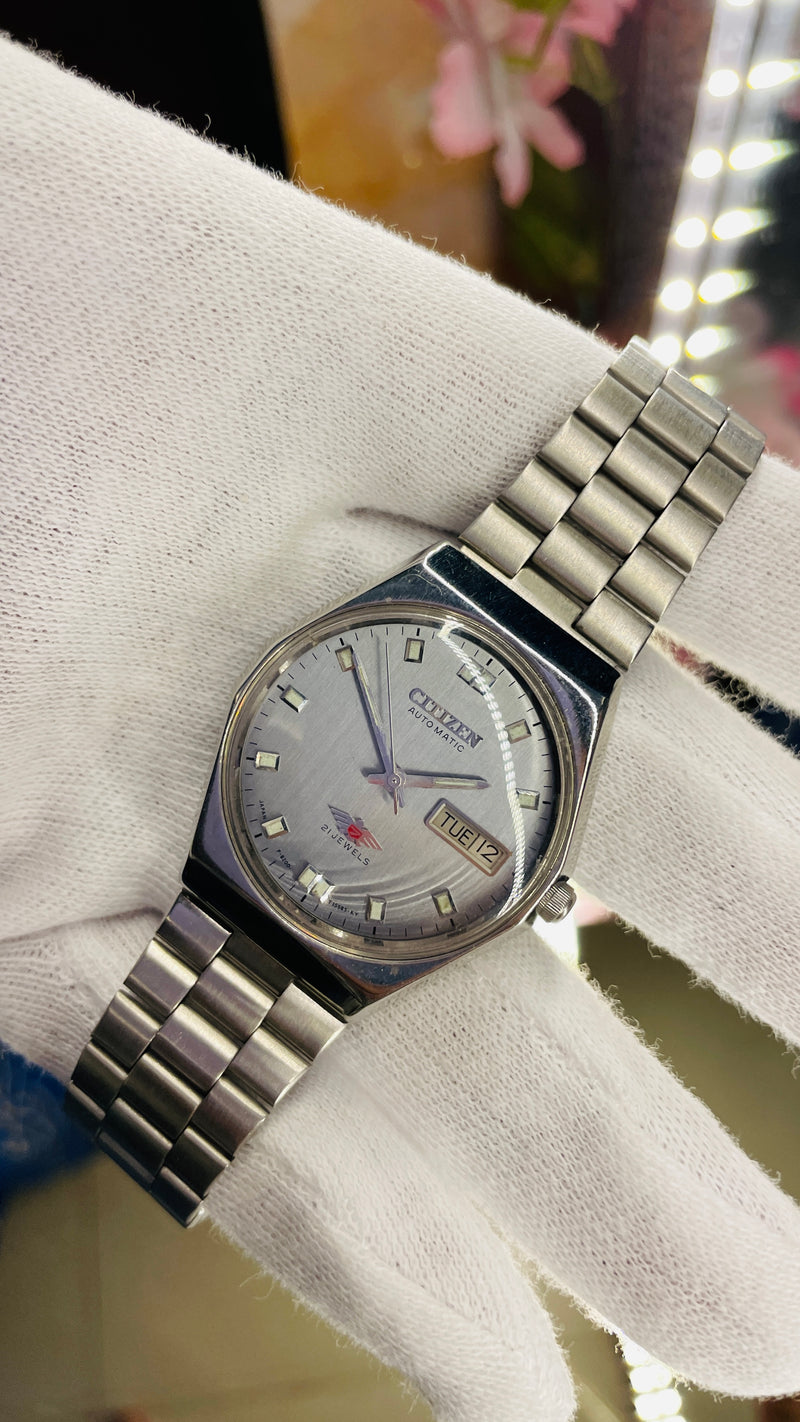 Citizen Eagle 7 White Dial - Automatic Vintage Watch (Pre Owned)