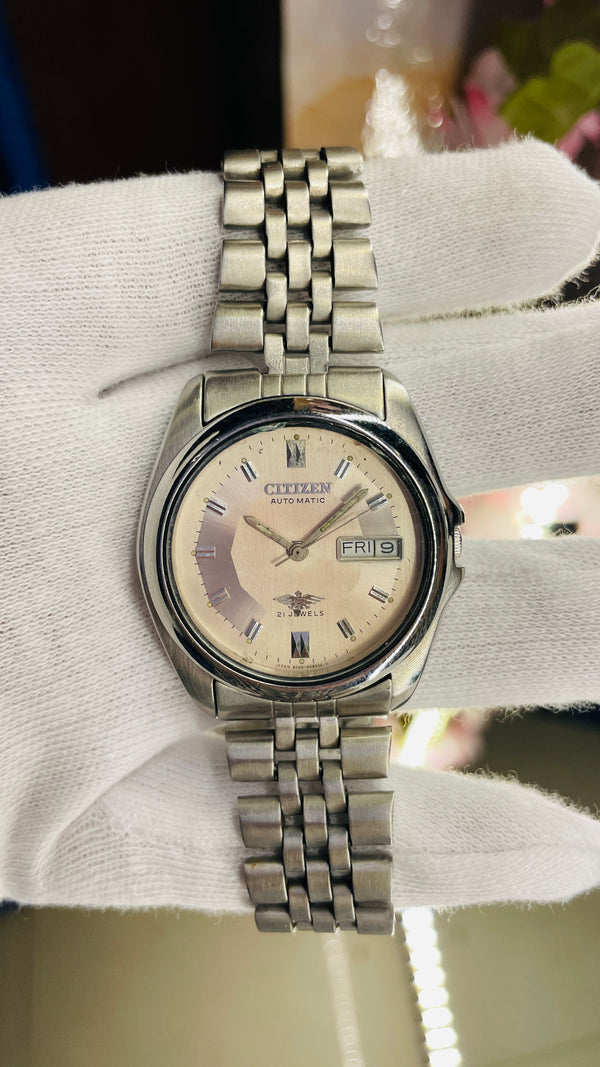 Citizen Eagle 7 White Dial - Automatic Vintage Watch (Pre Owned)