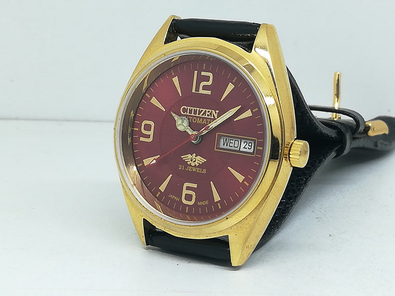 Citizen Automatic 8200 Movement stainless steel Japan Made 21 Jewels Men s Wrist Watch