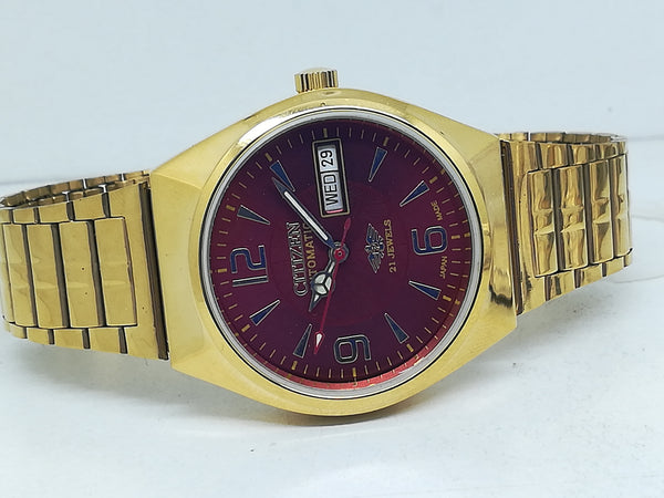 Citizen Automatic 8200 Movement stainless steel Japan Made 21 Jewels Men s Wrist Watch