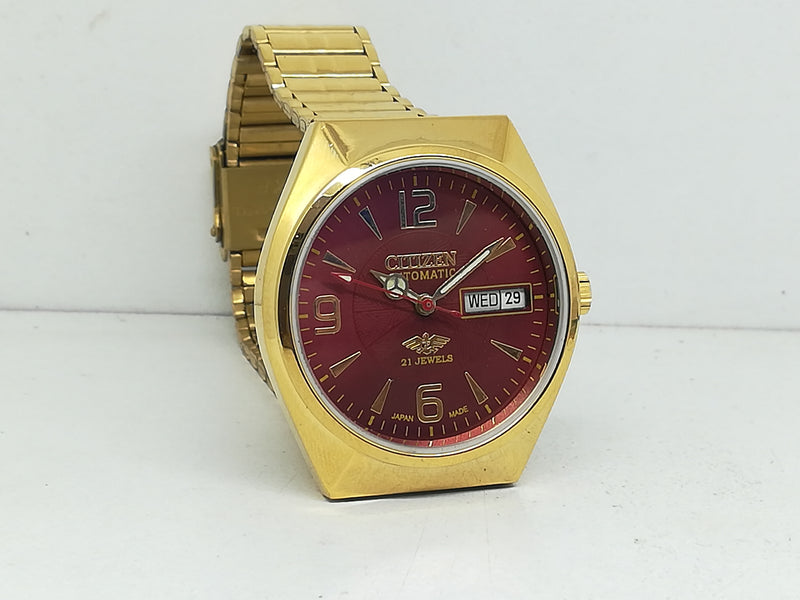 Citizen Automatic 8200 Movement stainless steel Japan Made 21 Jewels Men s Wrist Watch