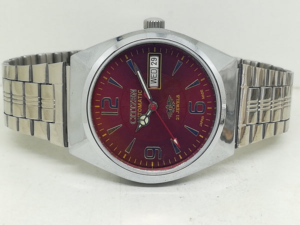 Citizen Automatic 8200 Movement stainless steel Japan Made 21 Jewels Men s Wrist Watch