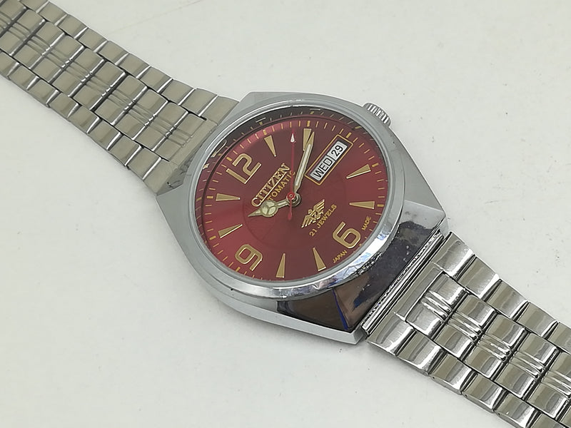 Citizen Automatic 8200 Movement stainless steel Japan Made 21 Jewels Men s Wrist Watch