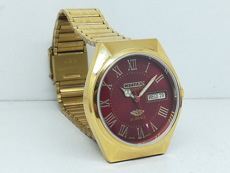 Citizen Automatic 8200 Movement stainless steel Japan Made 21 Jewels Men s Wrist Watch