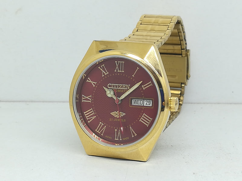 Citizen Automatic 8200 Movement stainless steel Japan Made 21 Jewels Men s Wrist Watch
