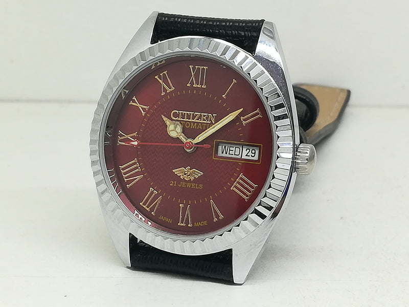Citizen Automatic 8200 Movement stainless steel Japan Made 21 Jewels Men s Wrist Watch