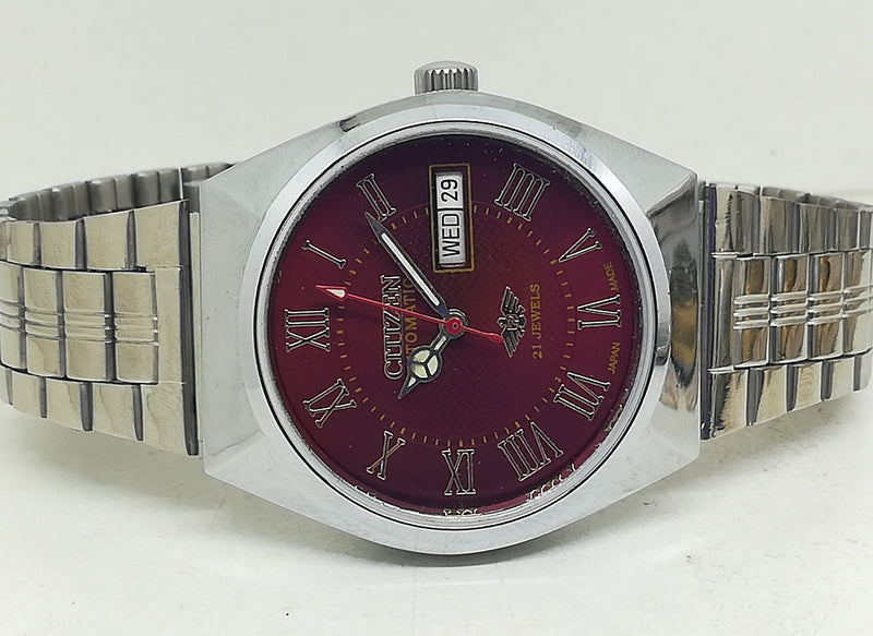 Citizen Automatic 8200 Movement stainless steel Japan Made 21 Jewels Men s Wrist Watch