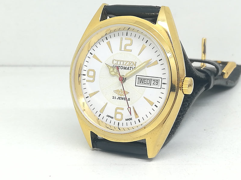 Citizen Automatic 8200 Movement stainless steel Japan Made 21 Jewels Men s Wrist Watch