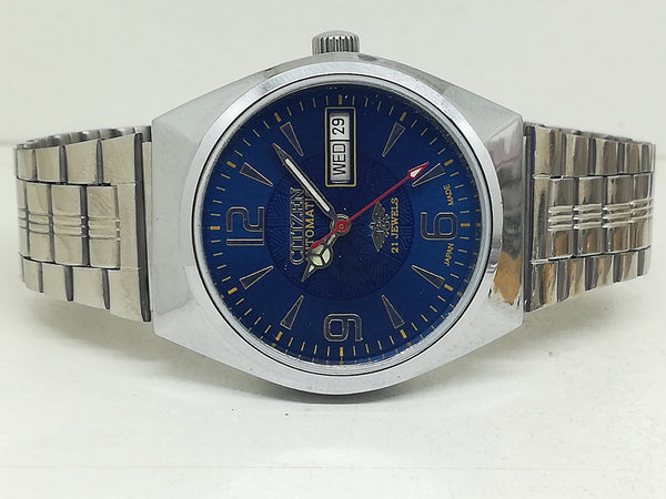 Citizen Automatic 8200 Movement stainless steel Japan Made 21 Jewels Men s Wrist Watch