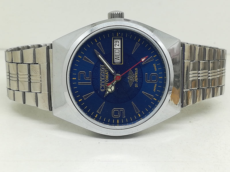Citizen Automatic 8200 Movement stainless steel Japan Made 21 Jewels Men s Wrist Watch