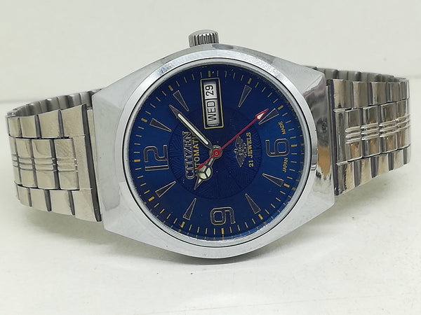 Citizen Automatic 8200 Movement stainless steel Japan Made 21 Jewels Men s Wrist Watch
