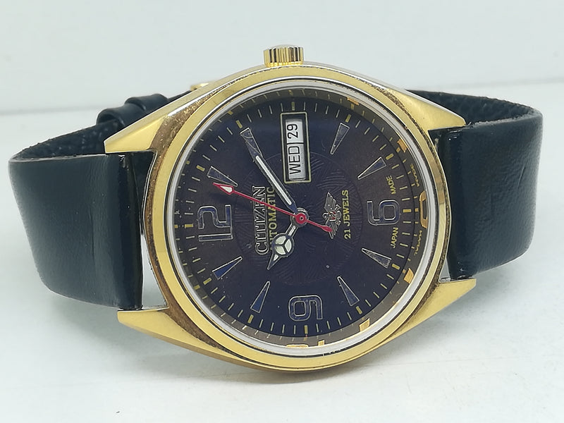 Citizen Automatic 8200 Movement stainless steel Japan Made 21 Jewels Men s Wrist Watch