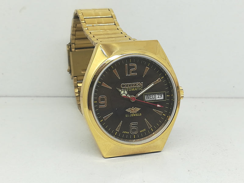 Citizen Automatic 8200 Movement stainless steel Japan Made 21 Jewels Men s Wrist Watch