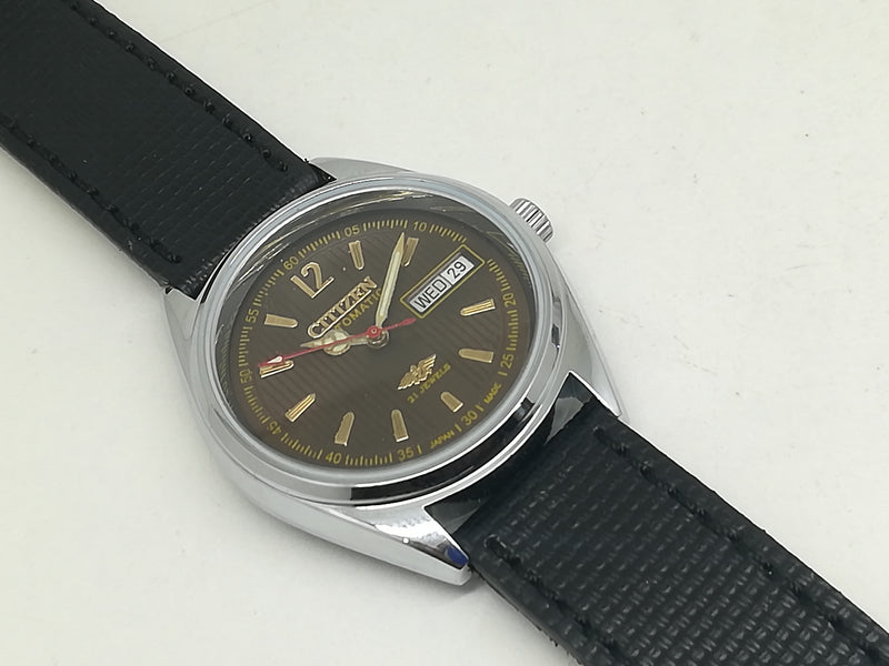 Citizen Automatic 8200 Movement stainless steel Japan Made 21 Jewels Men s Wrist Watch