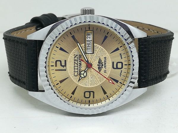 Citizen Automatic 8200 Movement stainless steel Japan Made 21 Jewels Men s Wrist Watch
