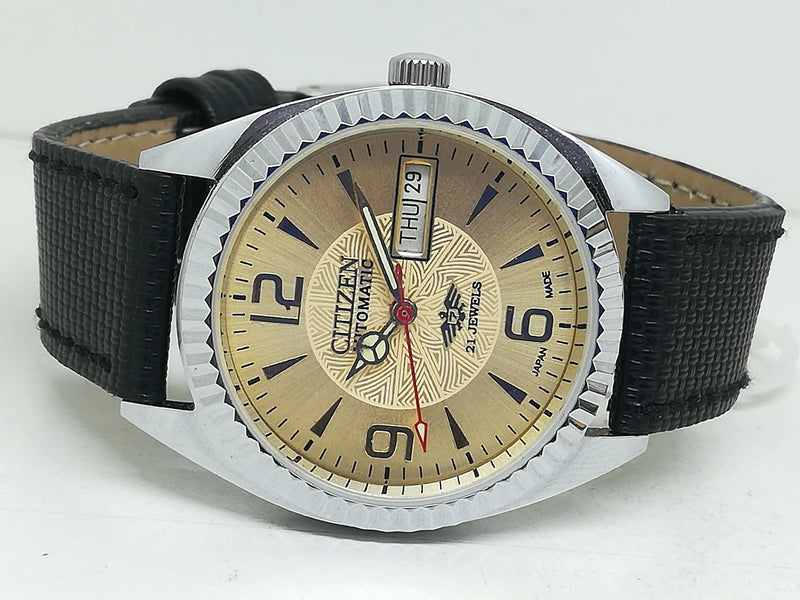 Citizen Automatic 8200 Movement stainless steel Japan Made 21 Jewels Men s Wrist Watch