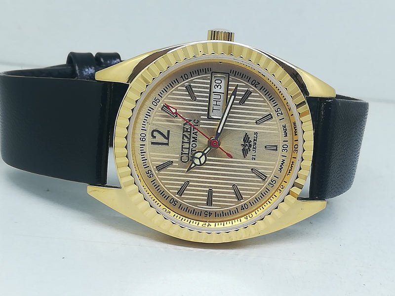 Citizen Automatic 8200 Movement stainless steel Japan Made 21 Jewels Men s Wrist Watch