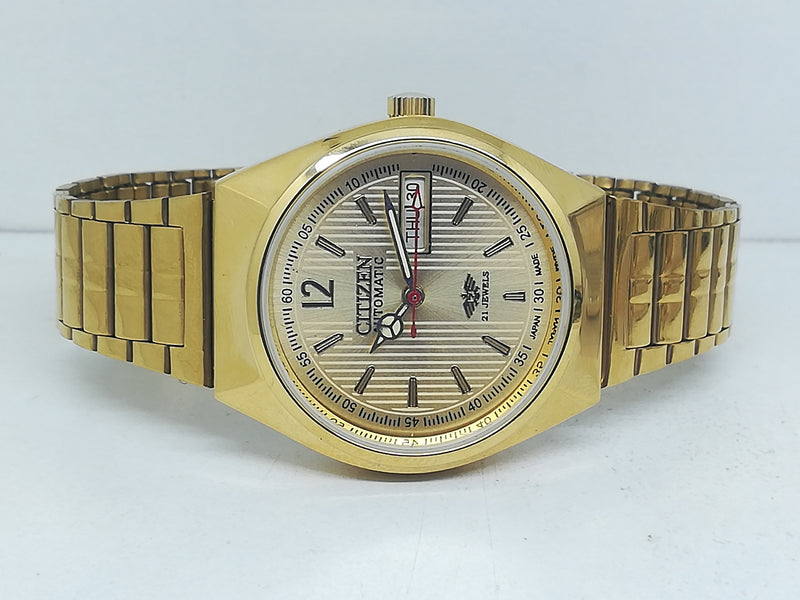 Citizen Automatic 8200 Movement stainless steel Japan Made 21 Jewels Men s Wrist Watch