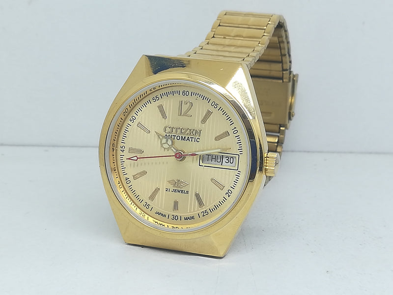 Citizen Automatic 8200 Movement stainless steel Japan Made 21 Jewels Men s Wrist Watch