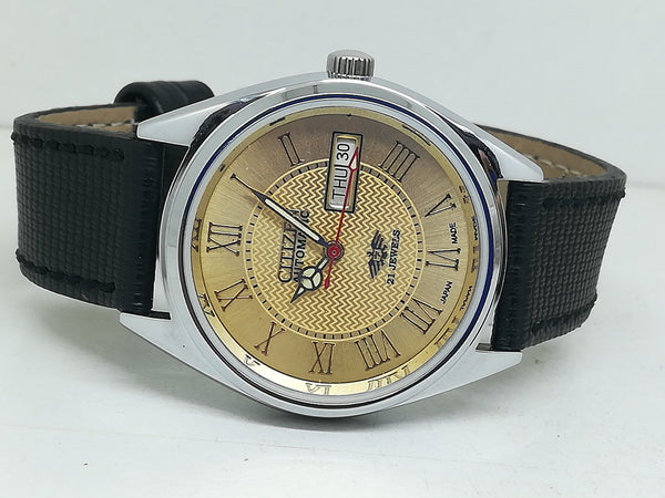 Citizen Automatic 8200 Movement stainless steel Japan Made 21 Jewels Men s Wrist Watch