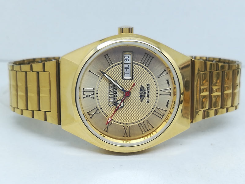 Citizen Automatic 8200 Movement stainless steel Japan Made 21 Jewels Men s Wrist Watch