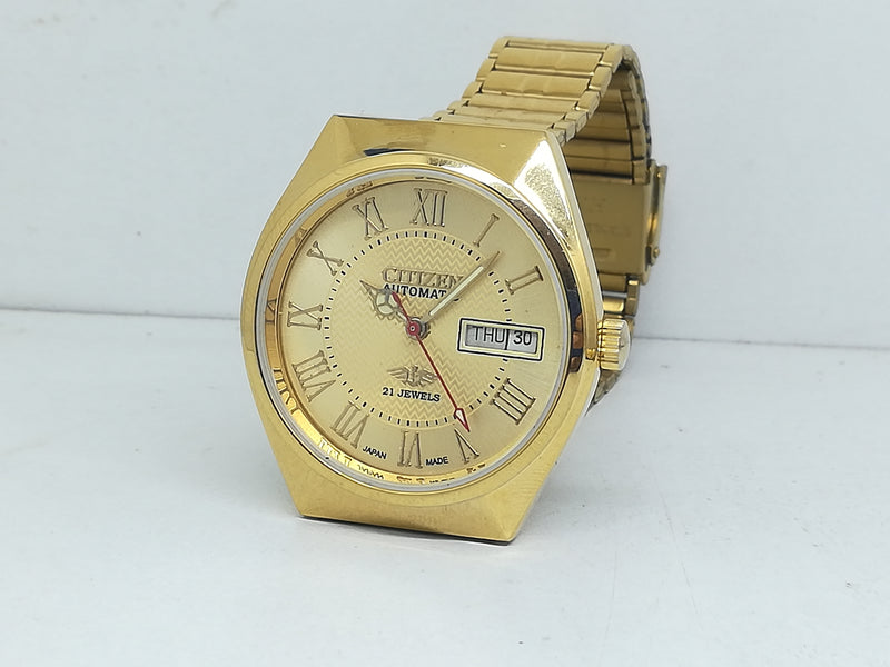 Citizen Automatic 8200 Movement stainless steel Japan Made 21 Jewels Men s Wrist Watch