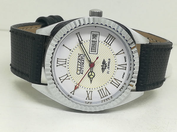 Citizen Automatic 8200 Movement stainless steel Japan Made 21 Jewels Men s Wrist Watch