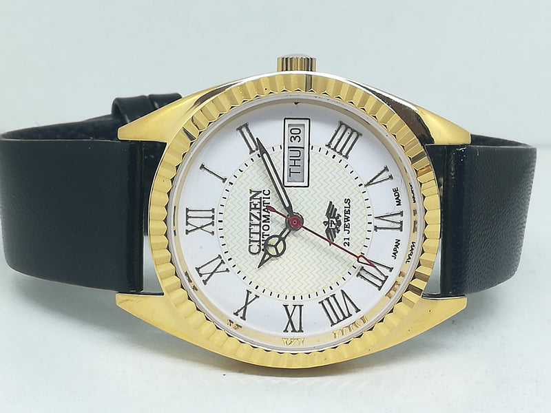 Citizen Automatic 8200 Movement stainless steel Japan Made 21 Jewels Men s Wrist Watch