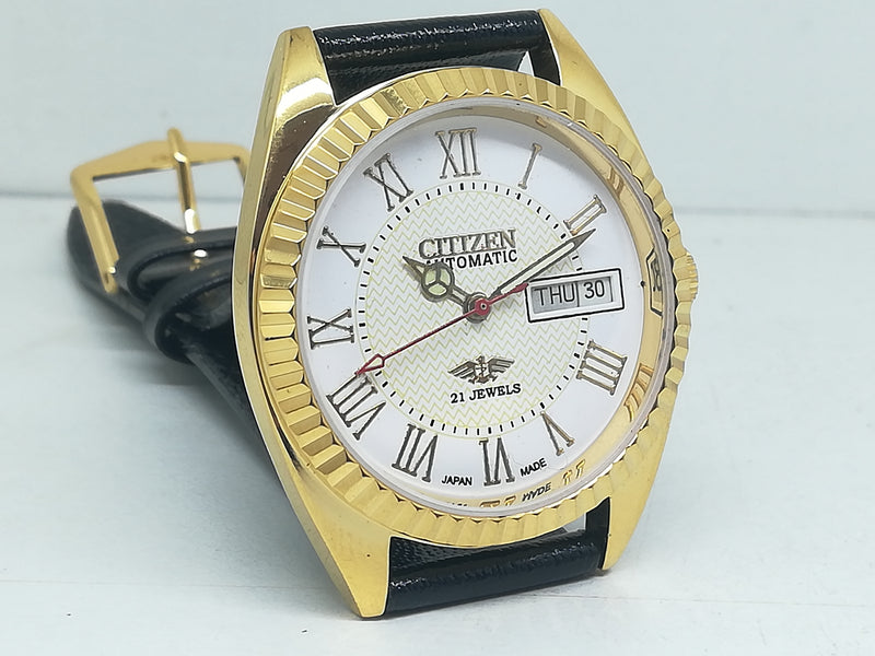 Citizen Automatic 8200 Movement stainless steel Japan Made 21 Jewels Men s Wrist Watch
