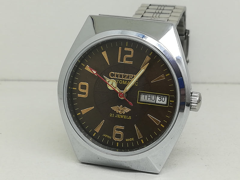 Citizen Automatic 8200 Movement stainless steel Japan Made 21 Jewels Men s Wrist Watch