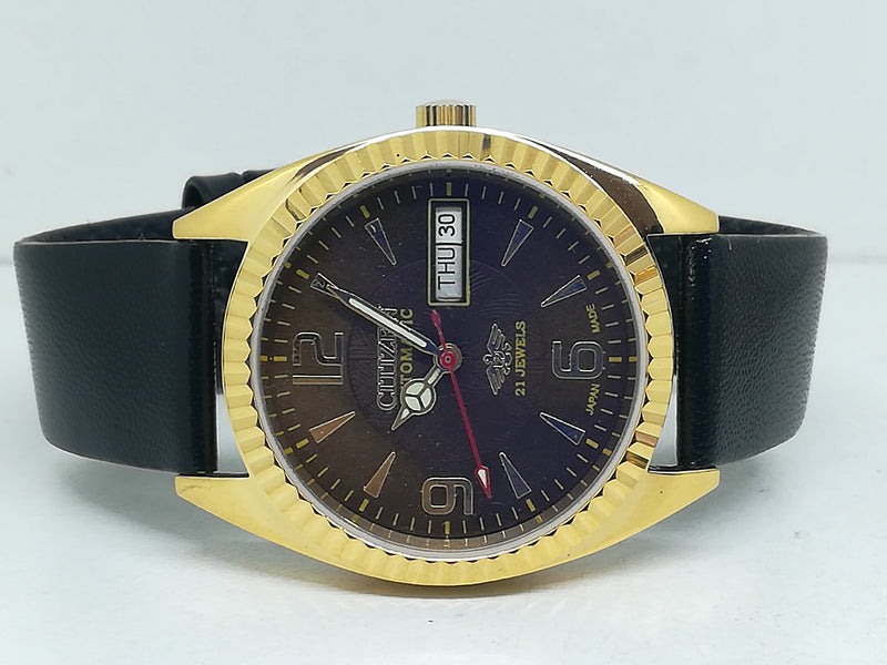 Citizen Automatic 8200 Movement stainless steel Japan Made 21 Jewels Men s Wrist Watch