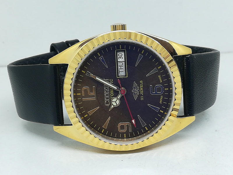 Citizen Automatic 8200 Movement stainless steel Japan Made 21 Jewels Men s Wrist Watch