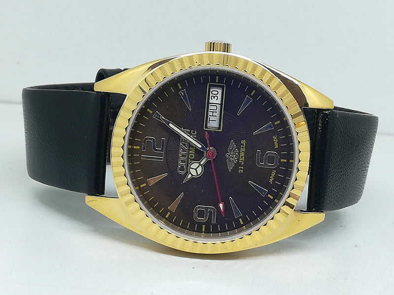 Citizen Automatic 8200 Movement stainless steel Japan Made 21 Jewels Men s Wrist Watch
