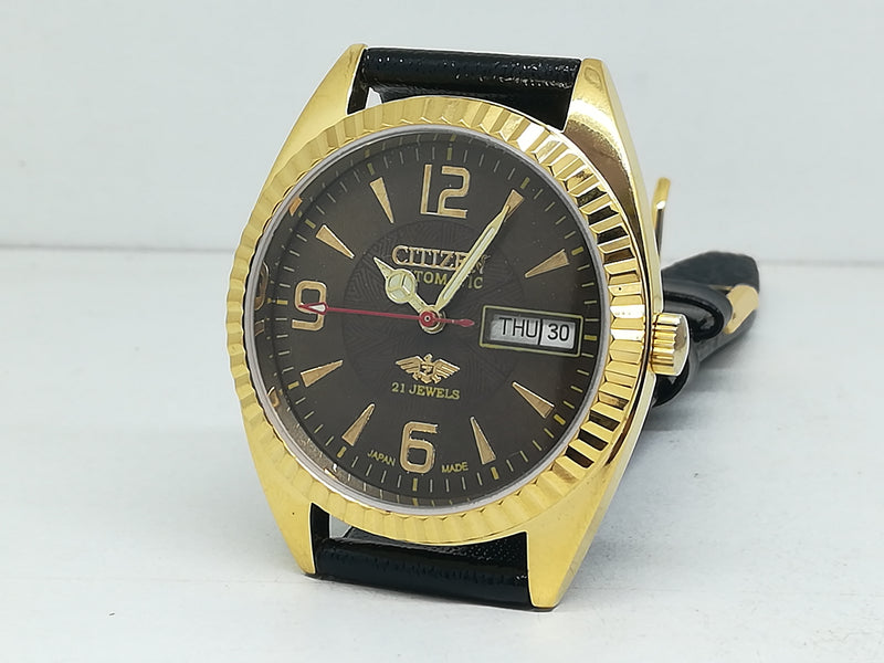 Citizen Automatic 8200 Movement stainless steel Japan Made 21 Jewels Men s Wrist Watch