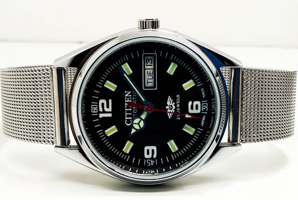 Citizen Automatic 8200 Movement stainless steel Japan Made 21 Jewels Men s Wrist Watch