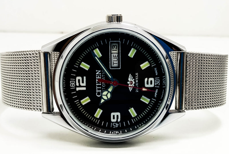Citizen Automatic 8200 Movement stainless steel Japan Made 21 Jewels Men s Wrist Watch