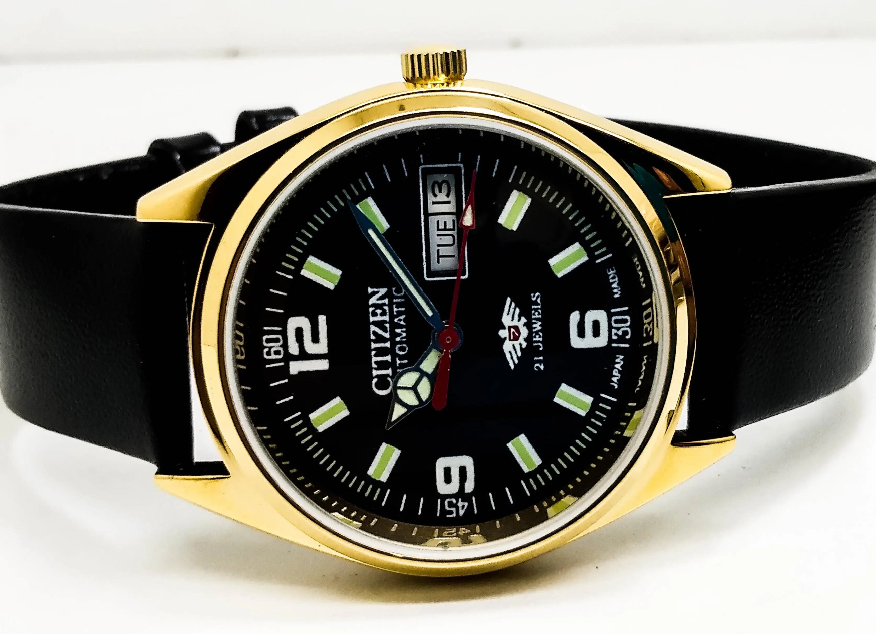 Citizen Automatic 8200 Movement stainless steel Japan Made 21 Jewels Men s Wrist Watch National Watches