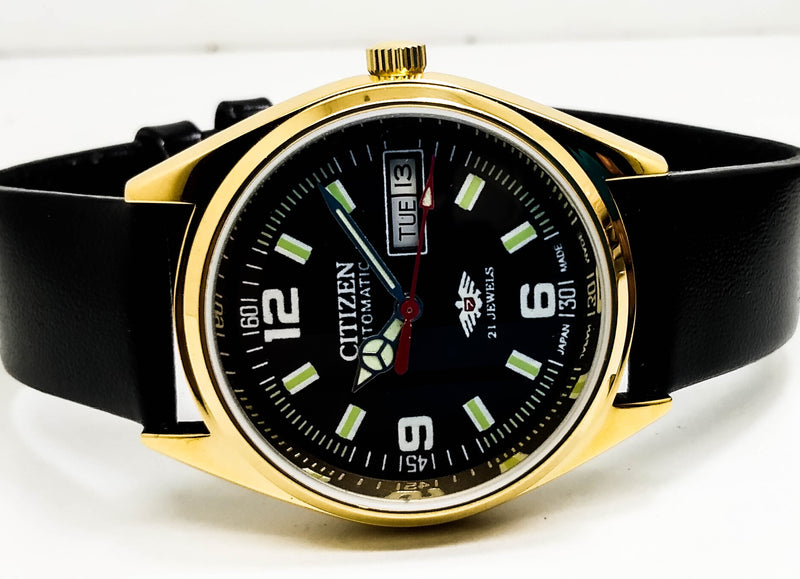 Citizen Automatic 8200 Movement stainless steel Japan Made 21 Jewels Men s Wrist Watch