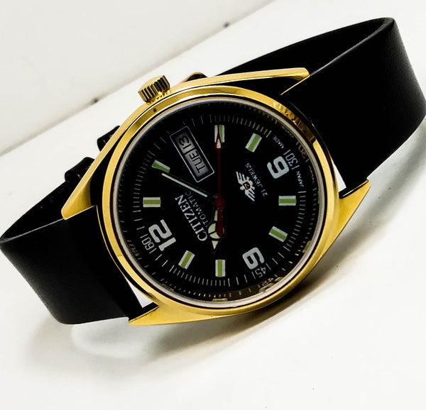 Citizen Automatic 8200 Movement stainless steel Japan Made 21 Jewels Men s Wrist Watch