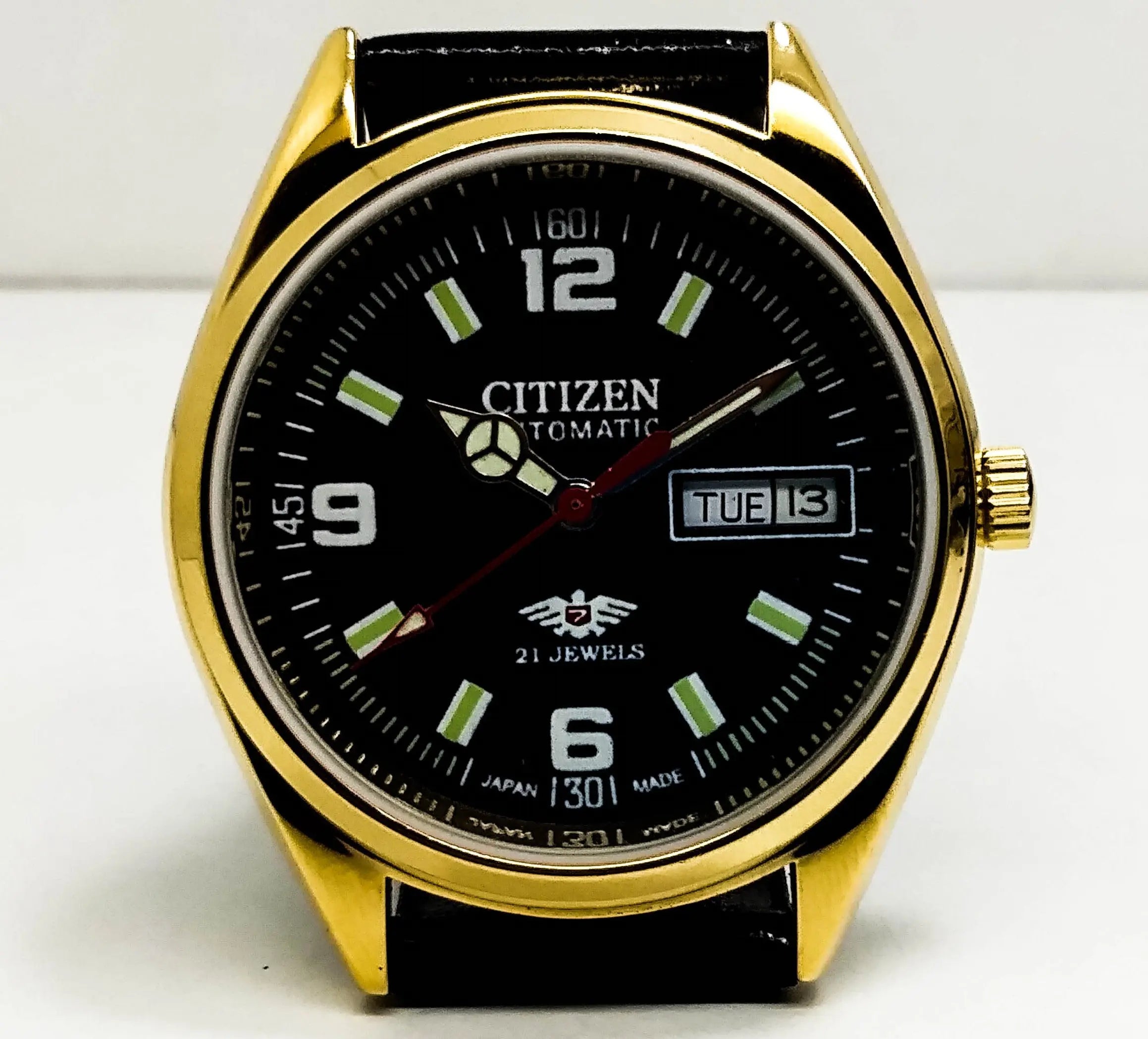 Citizen Automatic 8200 Movement stainless steel Japan Made 21 Jewels Men s Wrist Watch National Watches