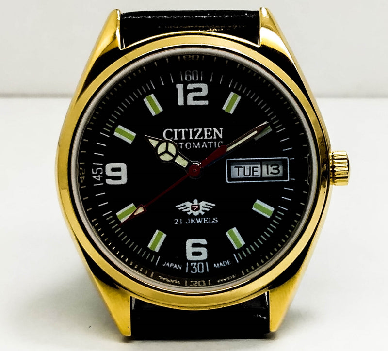 Citizen Automatic 8200 Movement stainless steel Japan Made 21 Jewels Men s Wrist Watch