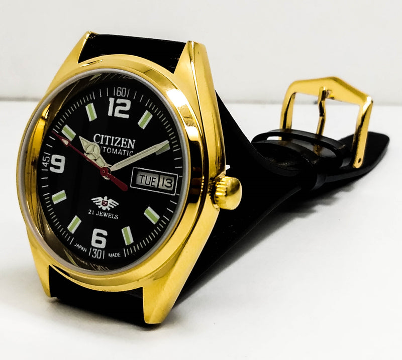 Citizen Automatic 8200 Movement stainless steel Japan Made 21 Jewels Men s Wrist Watch