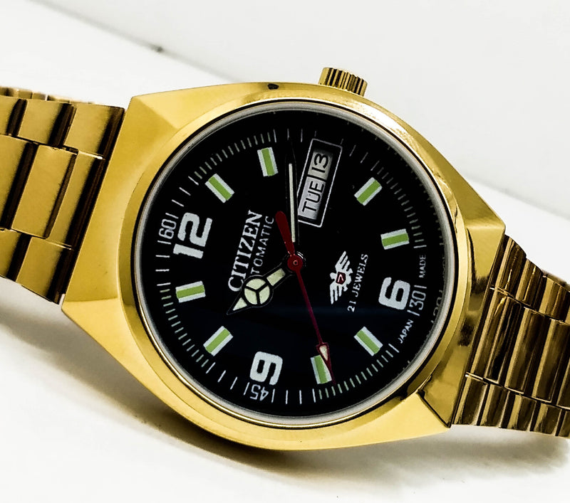 Citizen Automatic 8200 Movement stainless steel Japan Made 21 Jewels Men s Wrist Watch ₹ 3,008.21