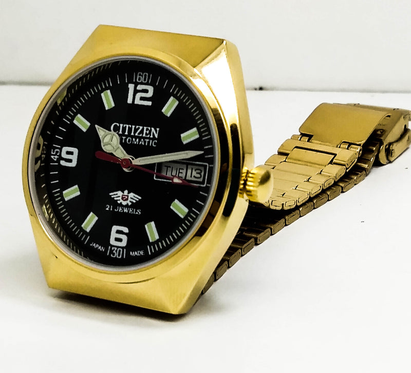 Citizen Automatic 8200 Movement stainless steel Japan Made 21 Jewels Men s Wrist Watch ₹ 3,008.21
