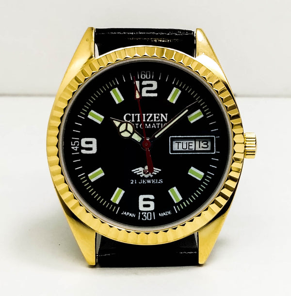 Citizen Automatic 8200 Movement stainless steel Japan Made 21 Jewels Men s Wrist Watch