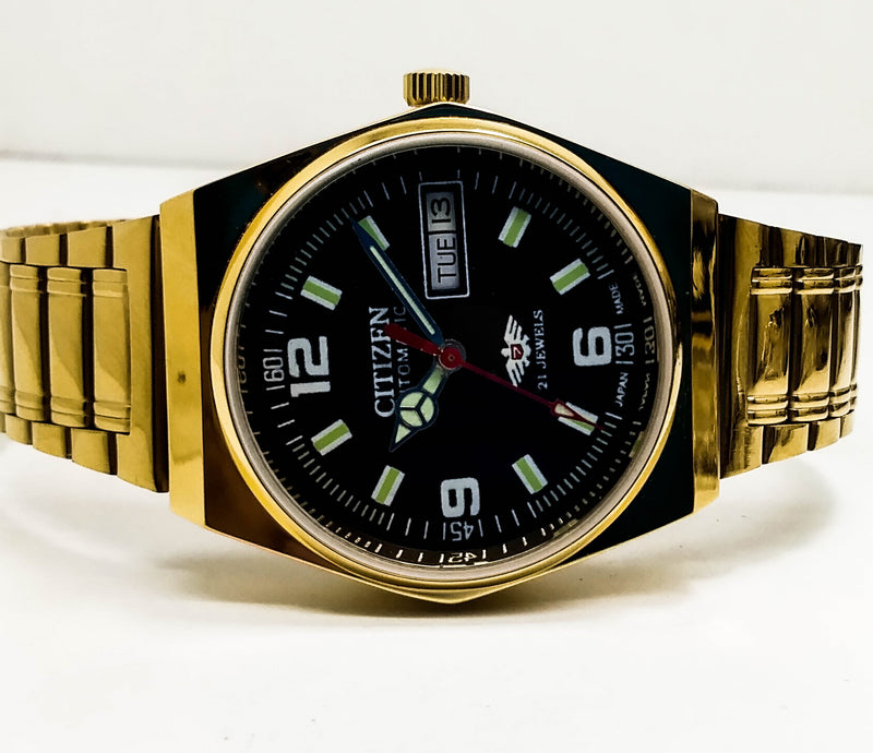 Citizen Automatic 8200 Movement stainless steel Japan Made 21 Jewels Men s Wrist Watch ₹ 3,008.21
