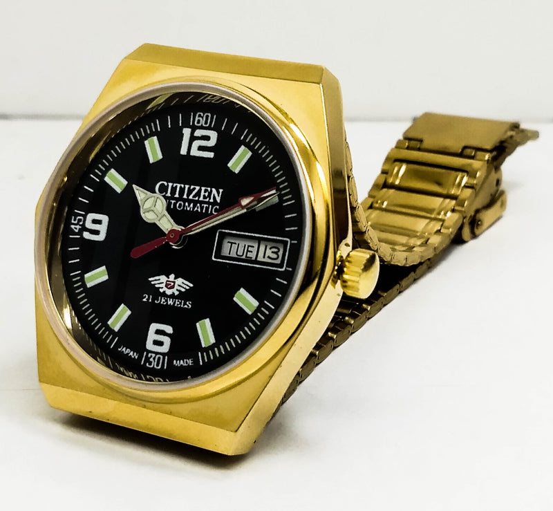 Citizen Automatic 8200 Movement stainless steel Japan Made 21 Jewels Men s Wrist Watch ₹ 3,008.21
