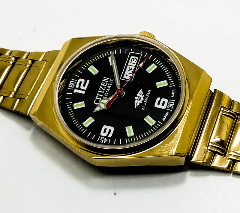 Citizen Automatic 8200 Movement stainless steel Japan Made 21 Jewels Men s Wrist Watch ₹ 3,008.21